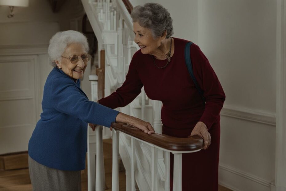 How to get elderly up stairs